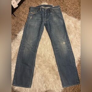 Diesel Men's Straight Jeans - Blue
